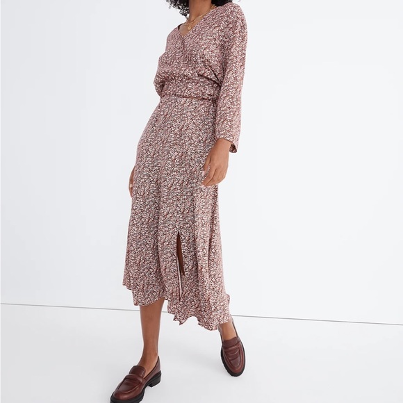 Madewell Dresses & Skirts - Madewell floral seamed midi skirt